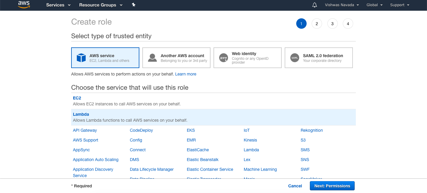 Lambda User Role